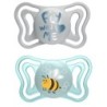 CHICCO SUCCHIETTO LIGHT AZZURRO SILICONE 2-6M 2 PEZZI