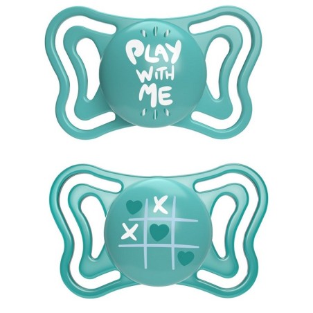 CHICCO SUCCHIETTO LIGHT AZZURRO SILICONE 16-36M 2 PEZZI
