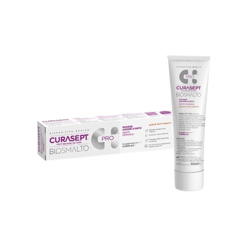 CURASEPT BIOSMALTO MOUSSE DENTI SENSIBILI 50 ML