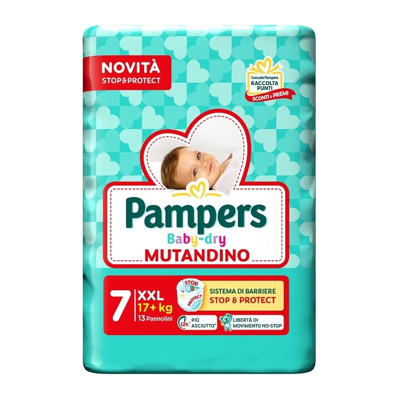 PAMPERS BABY DRY PANNOLINO MUTANDINA XXL SMALL PACK 13 PEZZI