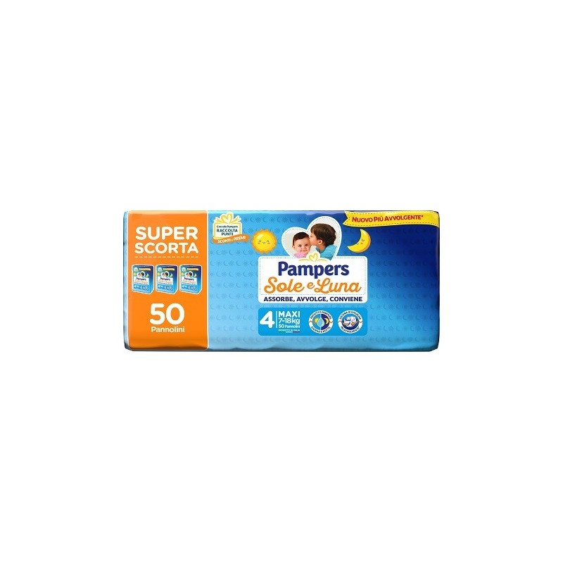 PAMPERS SOLE LUNA TRIO MAXI 50 PEZZI