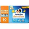PAMPERS SOLE LUNA TRIO MIDI 60 PEZZI