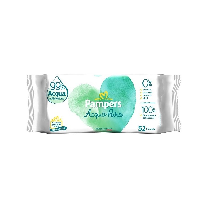 WIPES PAMPERS PROTEZIONE PURA NATURELLO 52 SALVIETTE