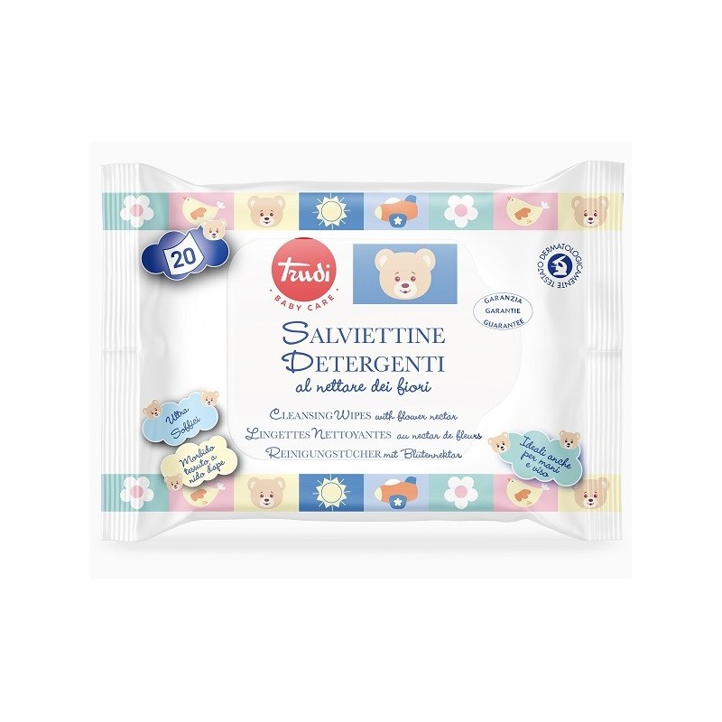 TRUDI BABY CARE SALVIETTINA DETERGENTE 20 PEZZI